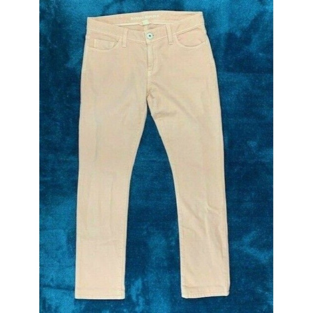 Banana Republic Size 26 Womens Jeans Pale Coral Stretch Skinny